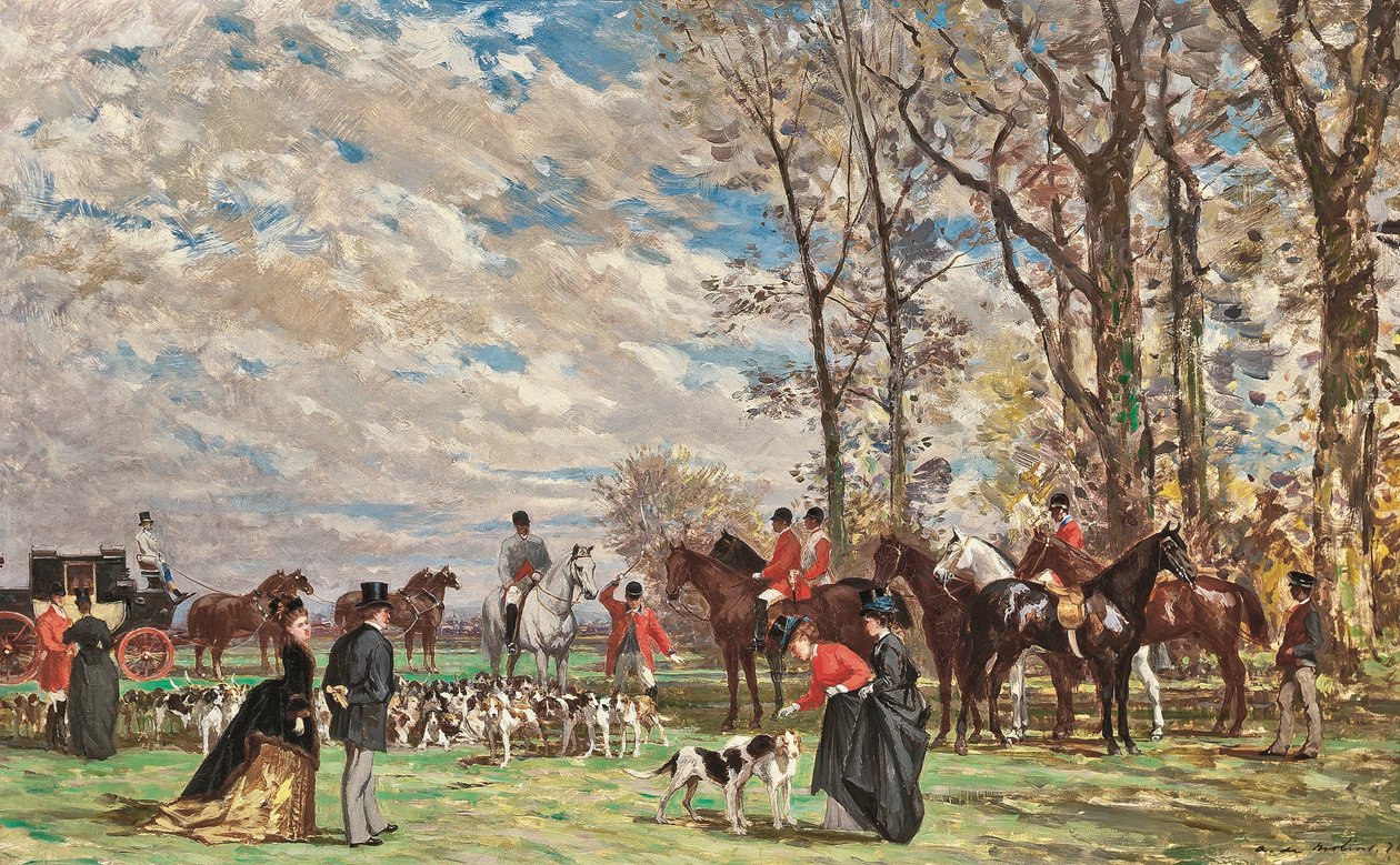 Parforcejagd von Auguste de Molins