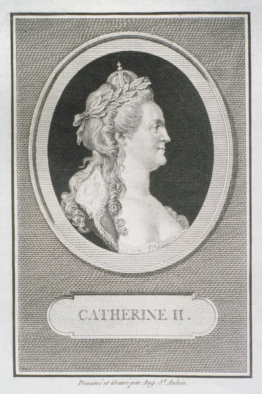 Katharina II. (1729-96) von Augustin de Saint Aubin