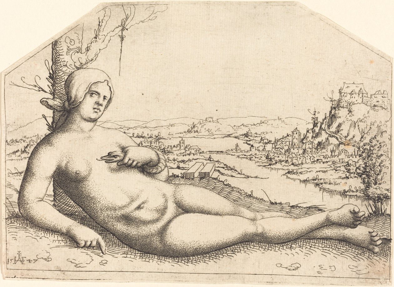 Tod der Kleopatra von Augustin Hirschvogel