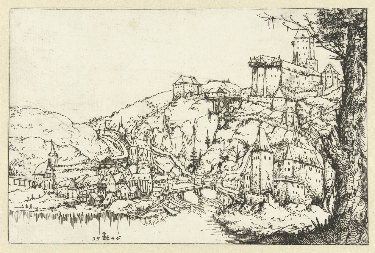 Ansicht von Passau von Augustin Hirschvogel