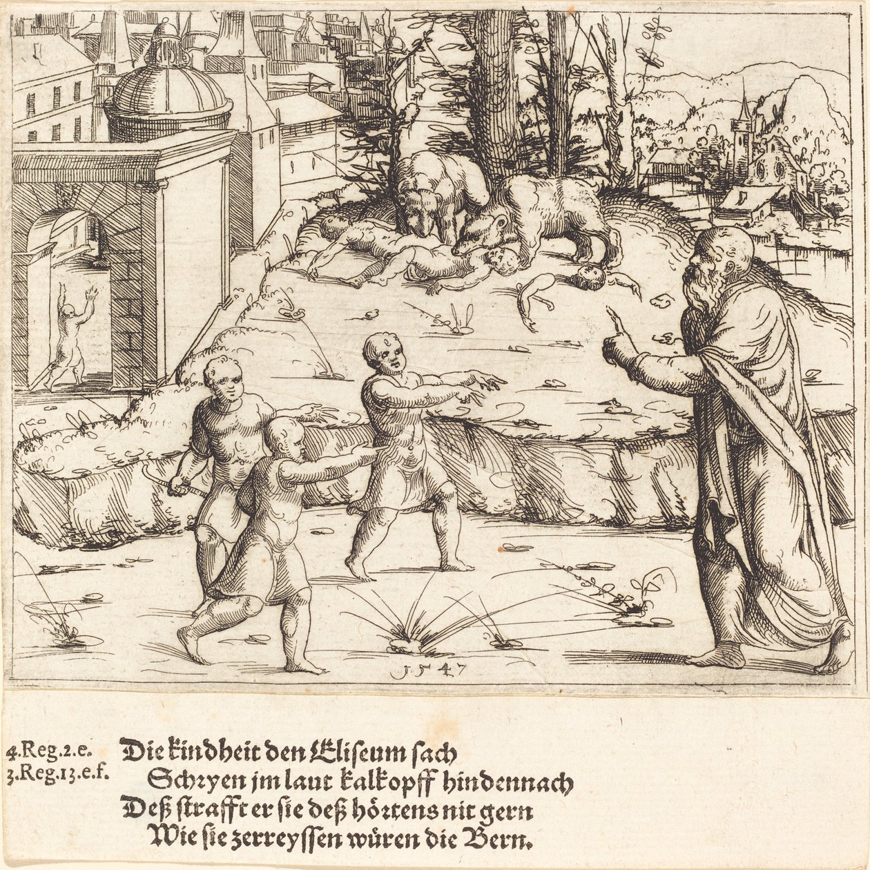 Der Mord an den Kindern von Bethel von Augustin Hirschvogel