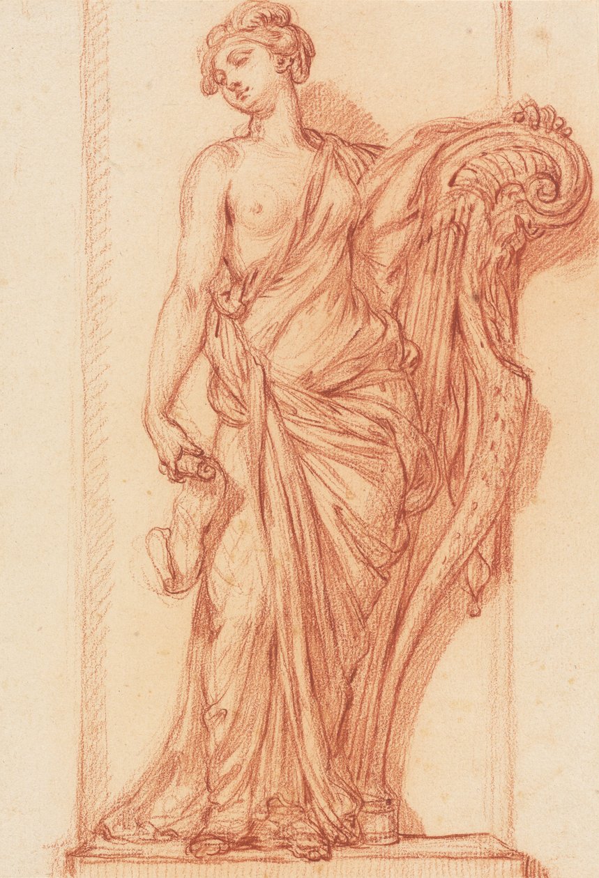 Die Muse Terpsichore von Augustin Pajou