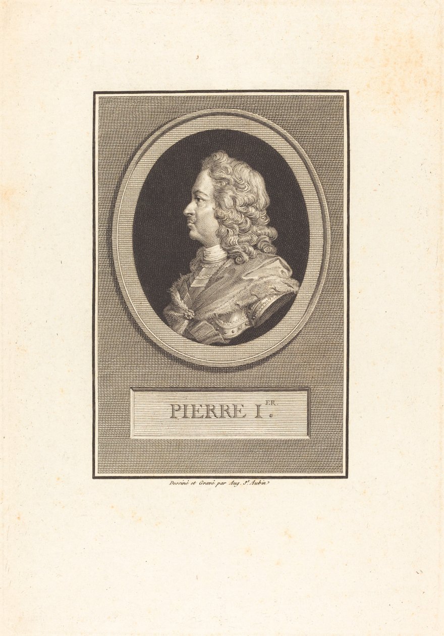 Peter der Große von Augustin de Saint Aubin