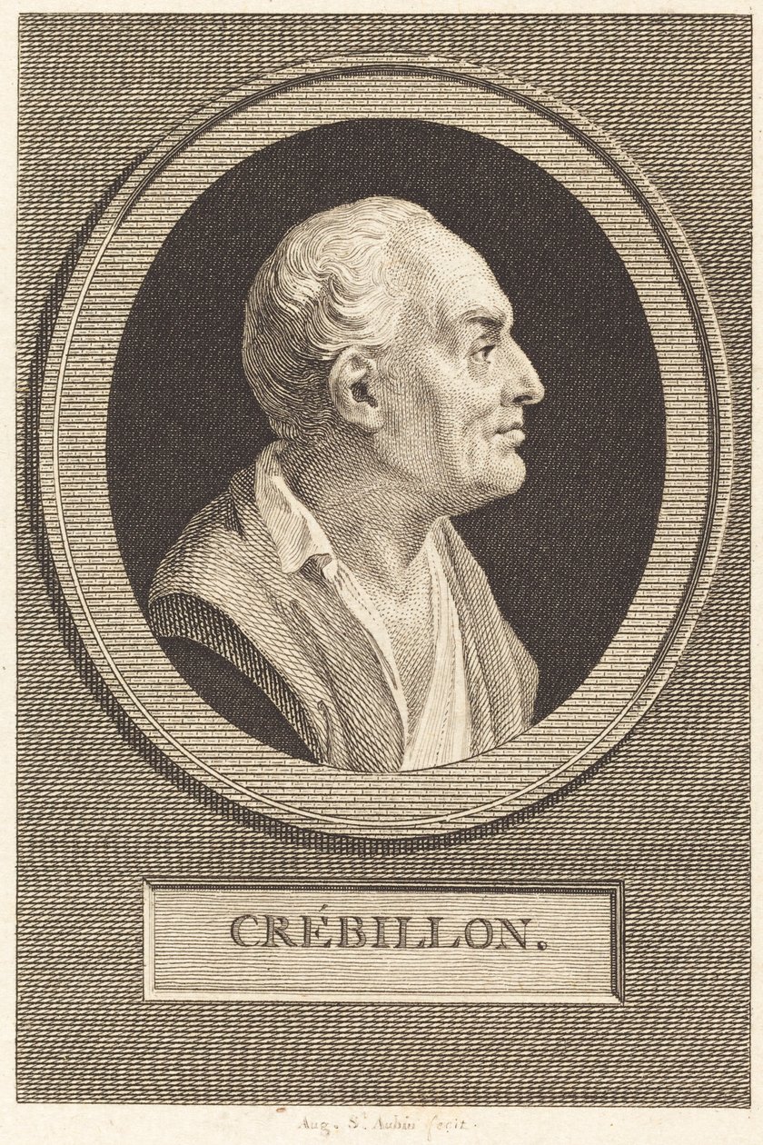 Prosper Jolyot de Crebillon von Augustin de Saint Aubin