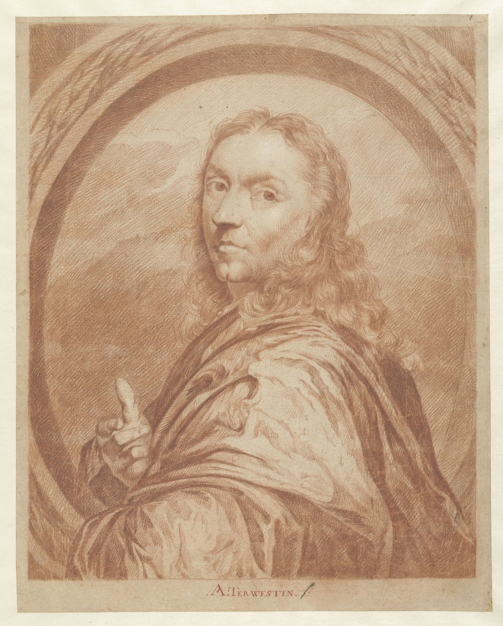 Büste eines Mannes von Augustinus Terwesten (I)