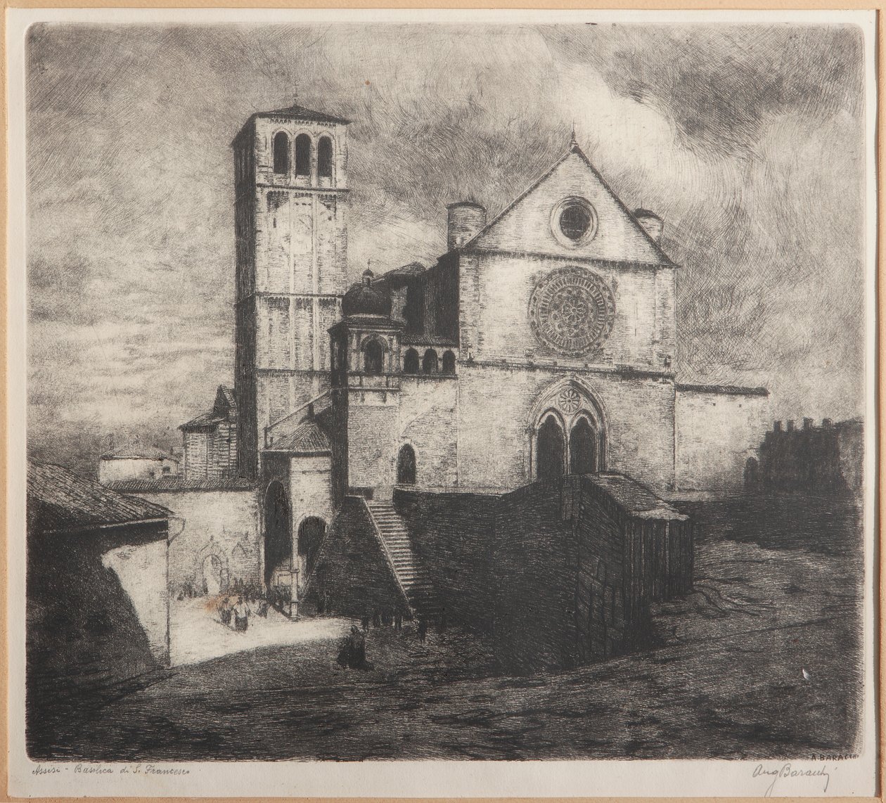 Assisi, Basilika des Heiligen Franziskus von Augusto Baracchi
