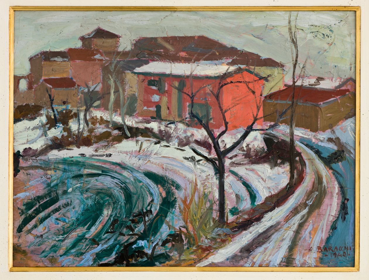 Schnee in Carpi von Augusto Baracchi