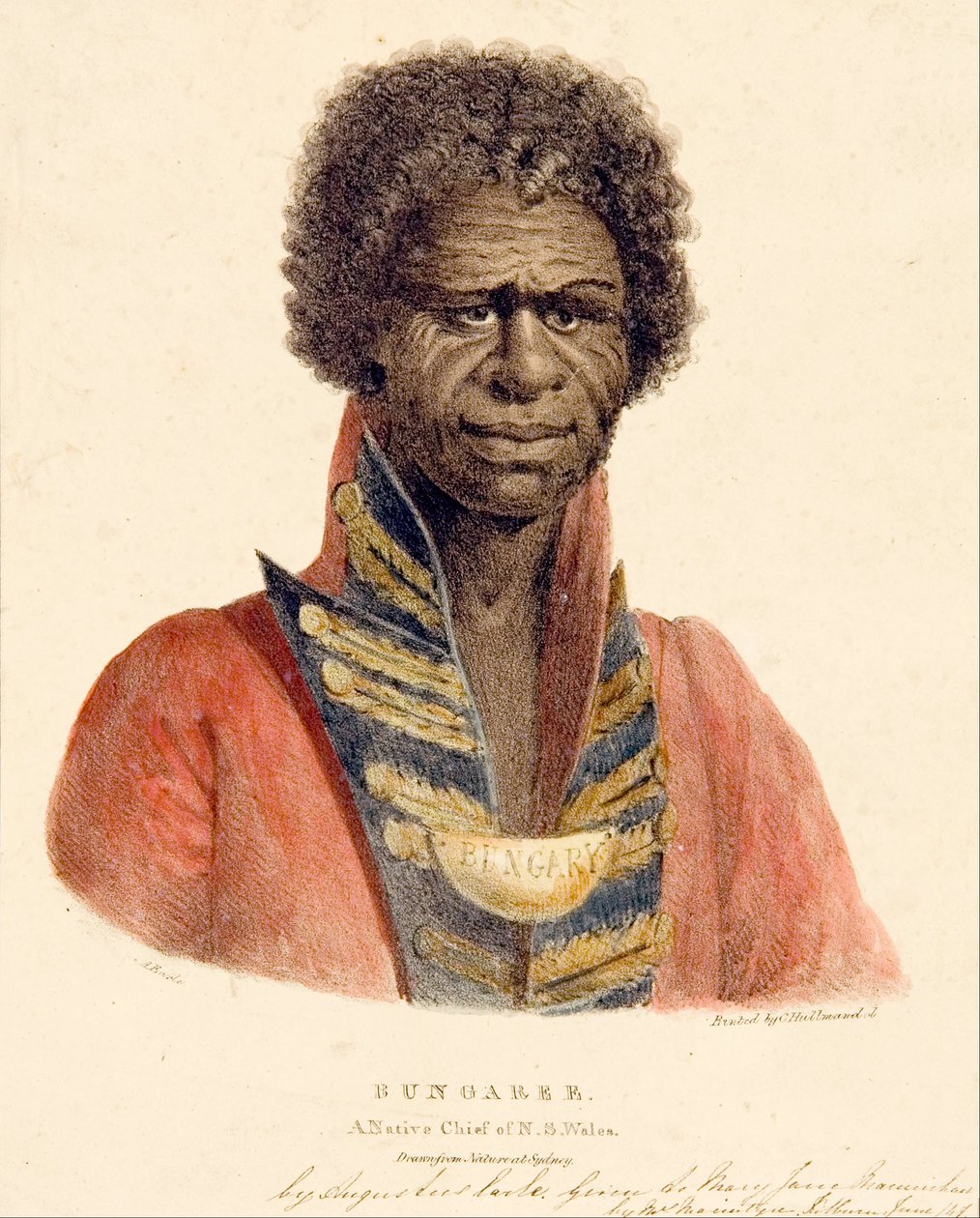 Bungaree, ein einheimischer Häuptling von N.S. Wales von Augustus Earle