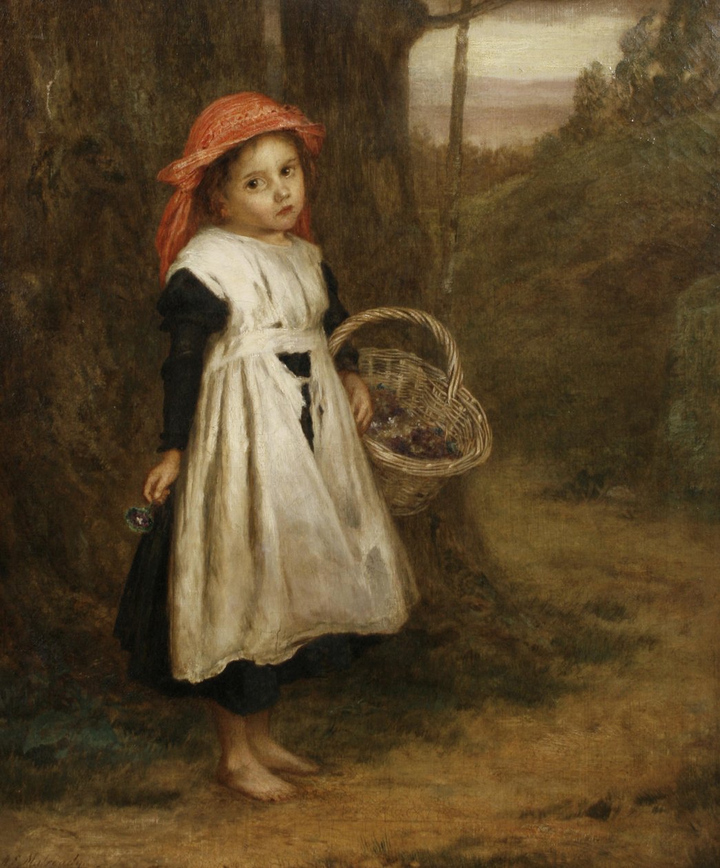 Ein kleines Veilchenverkäuferin von Augustus Edwin Mulready