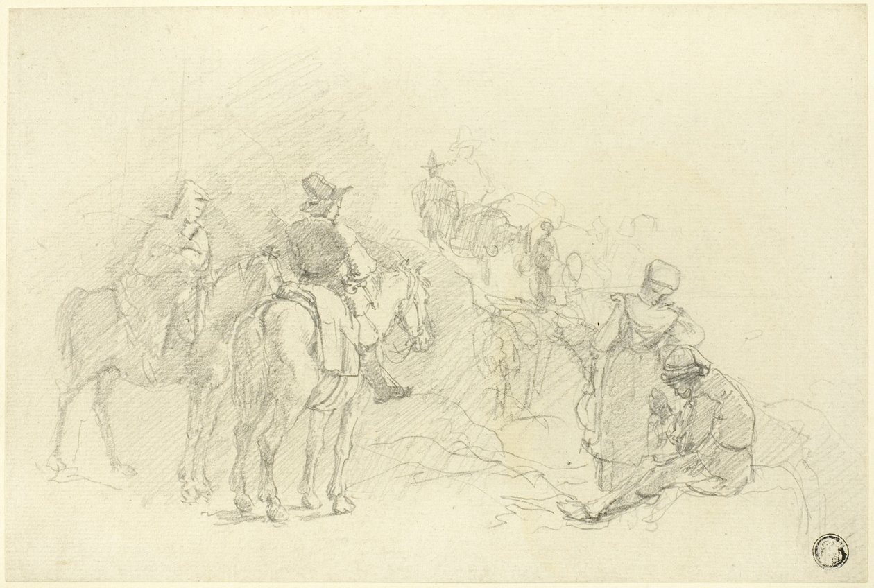 Rastende Reisende von Augustus Wall Callcott