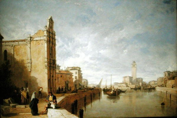 Venedig (Öl auf Leinwand) von Augustus Wall Callcott