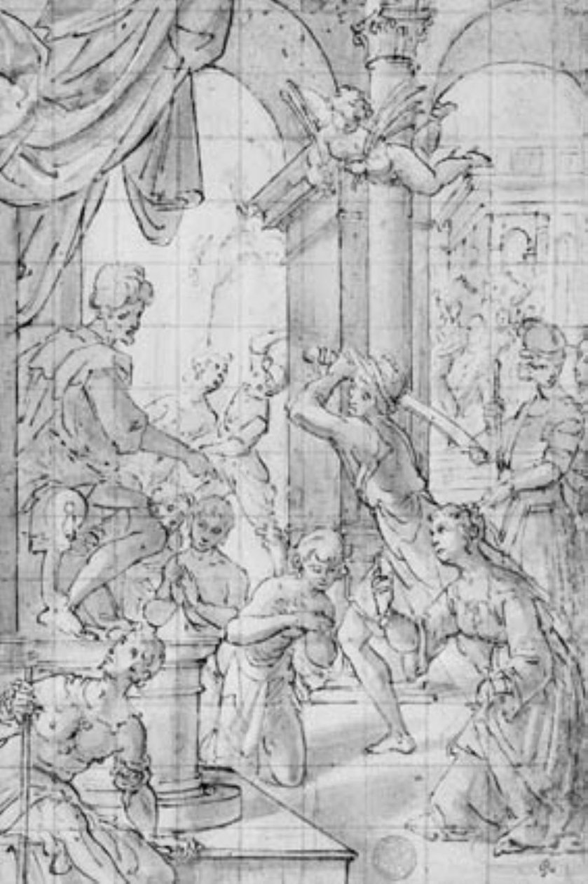 Das Martyrium der Makkabäer (?) von Aurelio Lomi