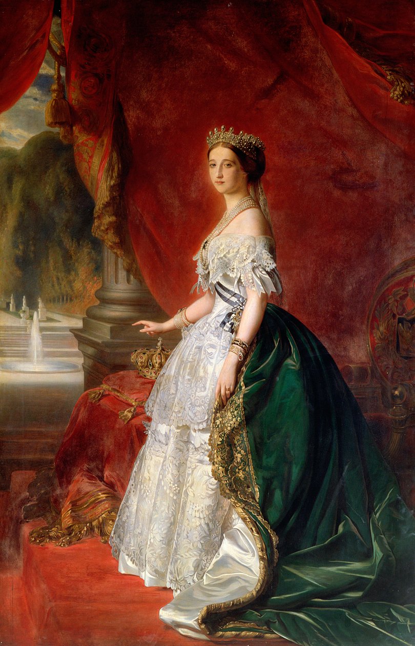 Porträt von Kaiserin Eugénie von Frankreich (1826-1920) von Austrian School
