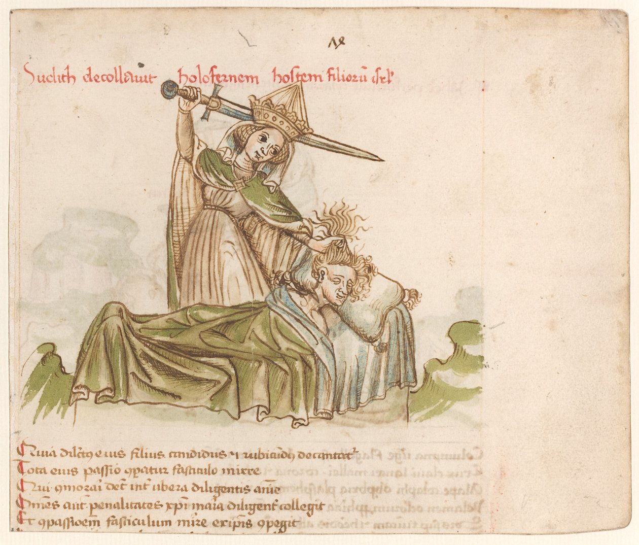 Judith tötet Holofernes von Austrian 15th Century