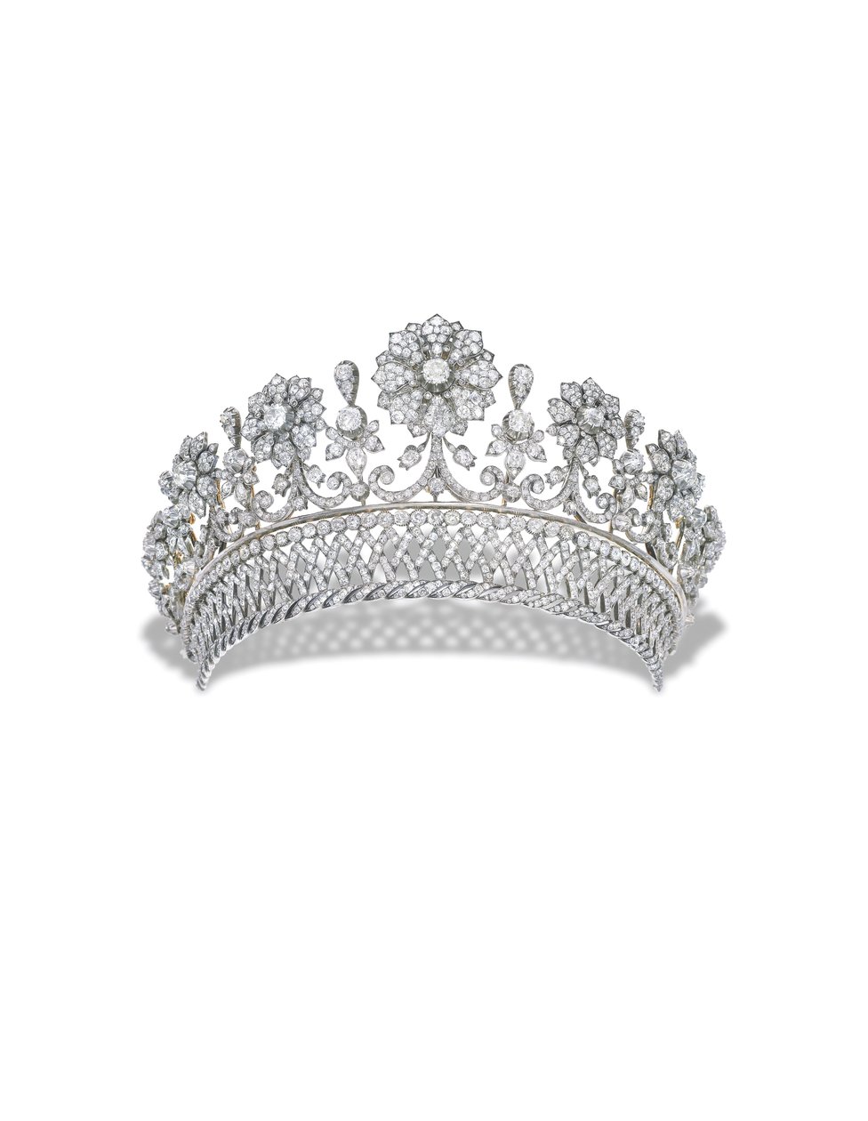 Kochert antikes Diamant-Tiara von Austrian School