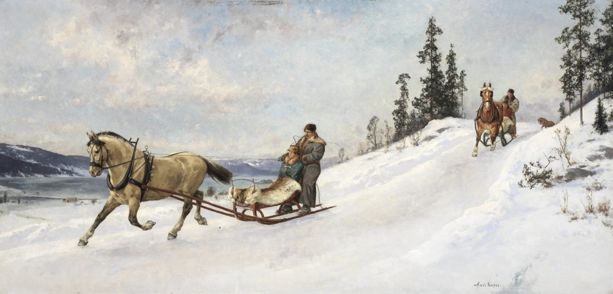 Winterausflug von Axel Hjalmar Ender