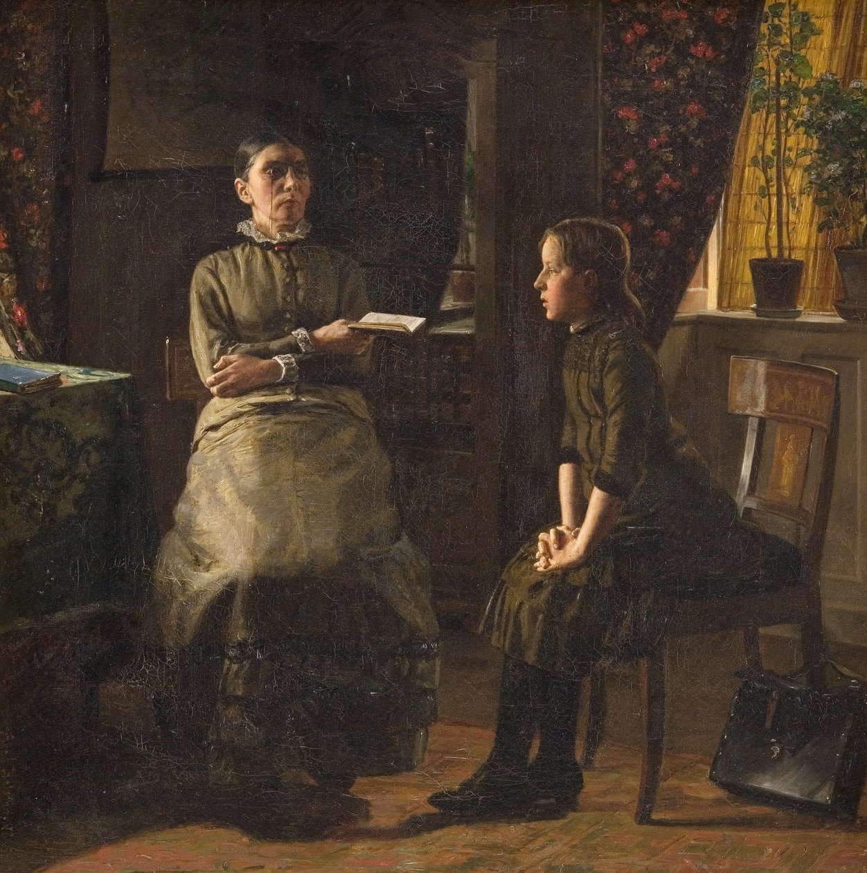 Lehrerin und Schüler von Axel Helsted