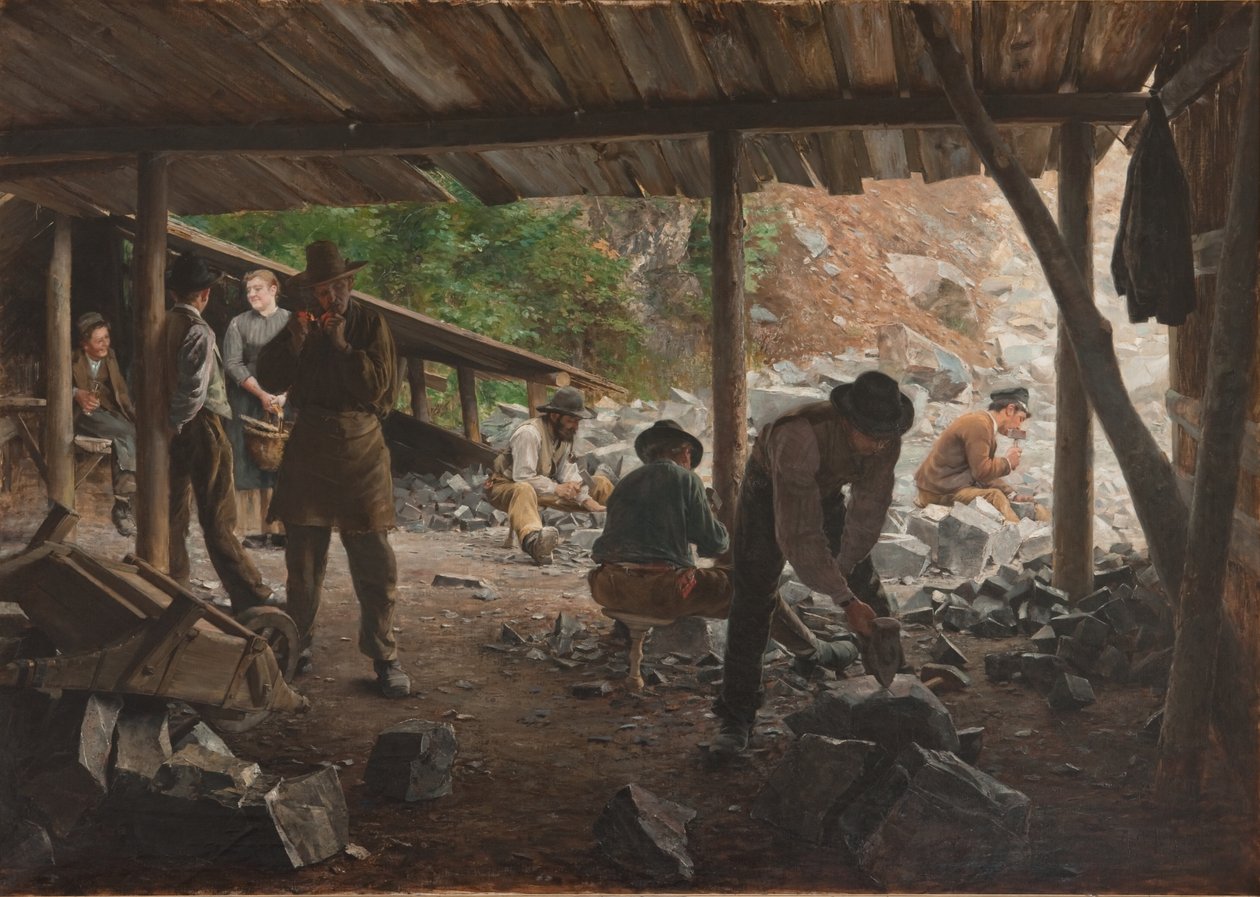 Steinarbeiter von Axel Jungstedt
