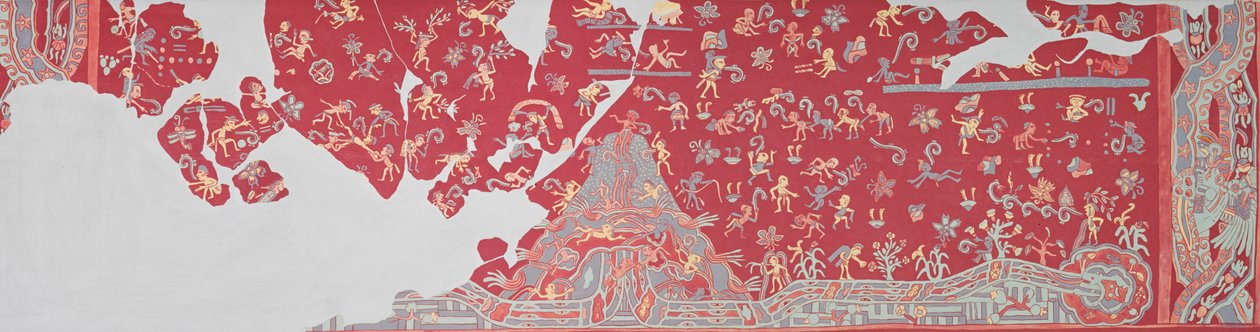 Himmel des Regengottes, Fresko von Tlalocan von Aztec