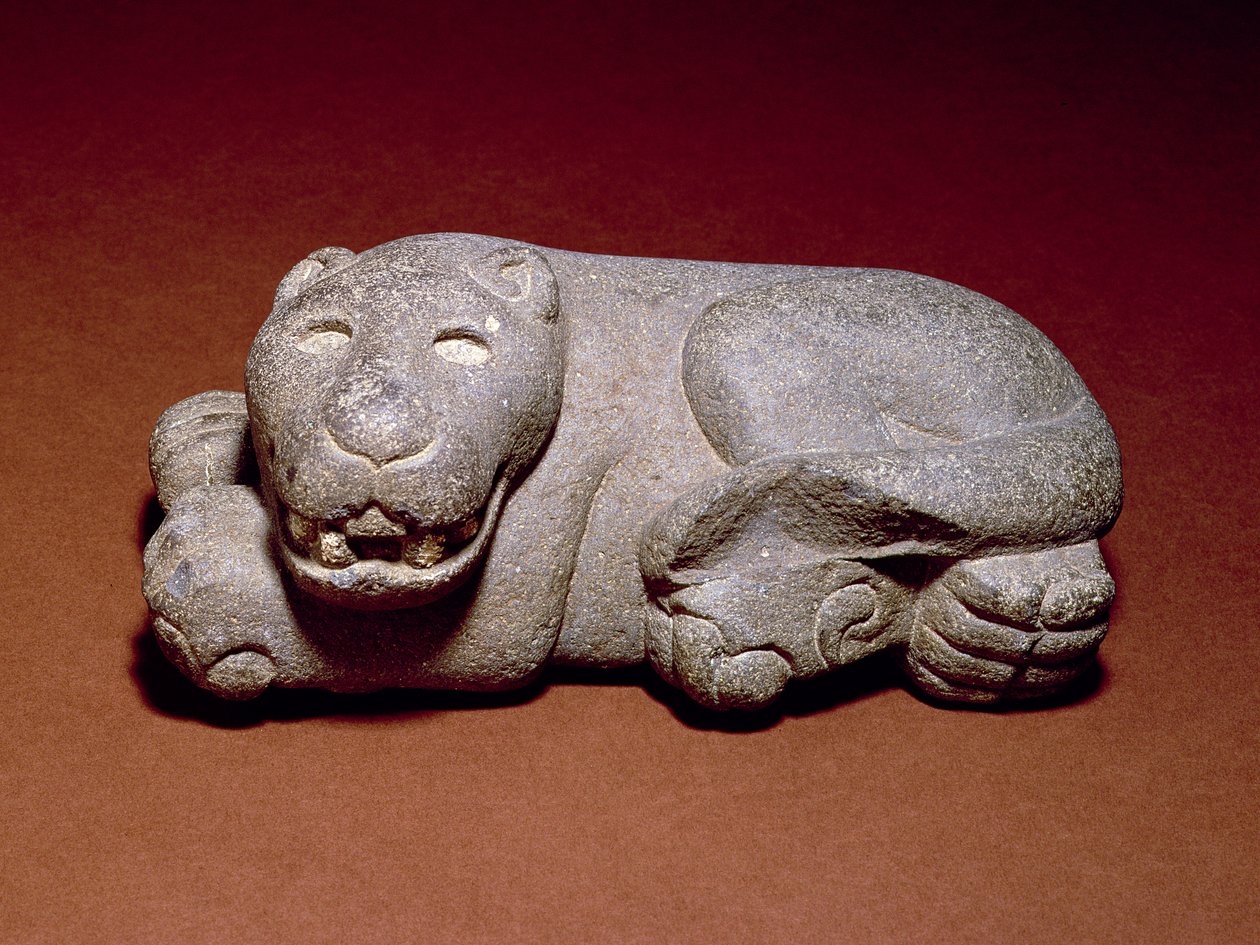 Liegender Jaguar, 1440-1521 von Aztec