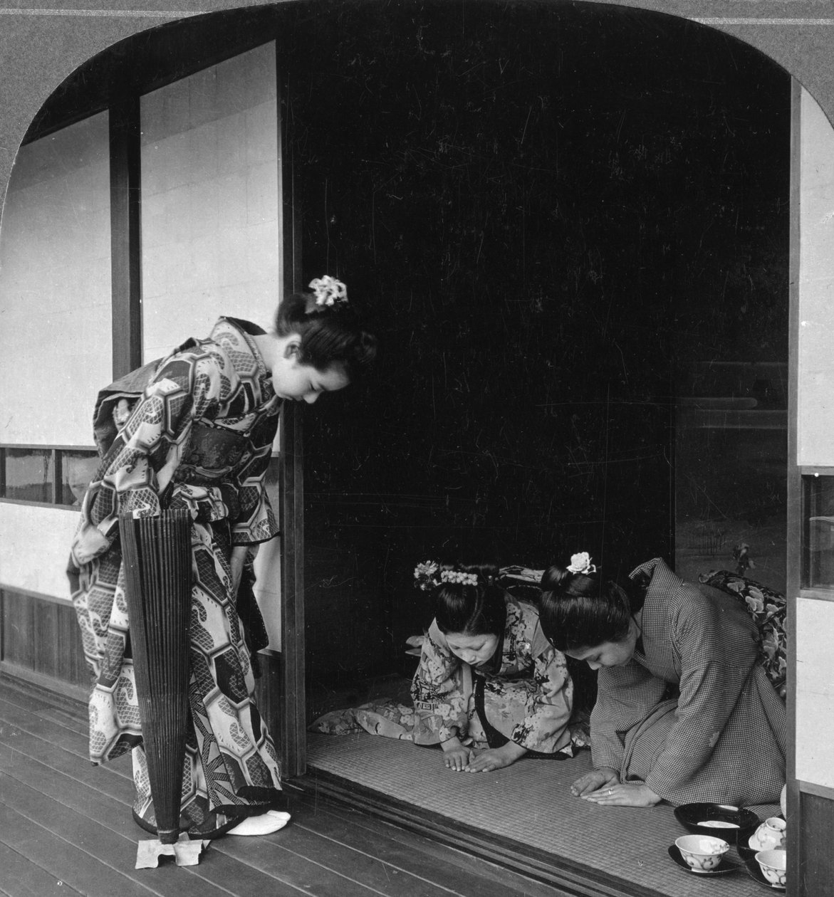 Drei japanische Frauen, Japan, 1905 von B. L. Singley