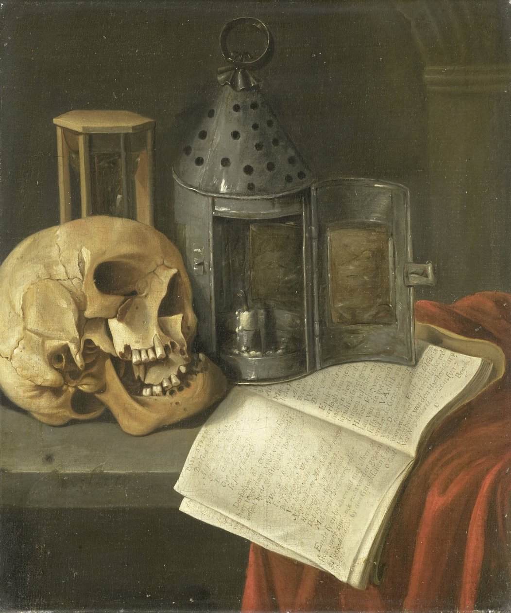 Vanitas-Stillleben von B. Schaak