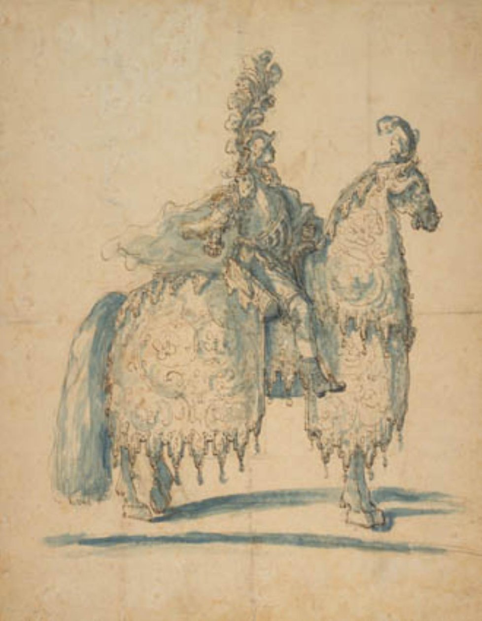 Reiter in Festtagskleidung von Baccio del Bianco
