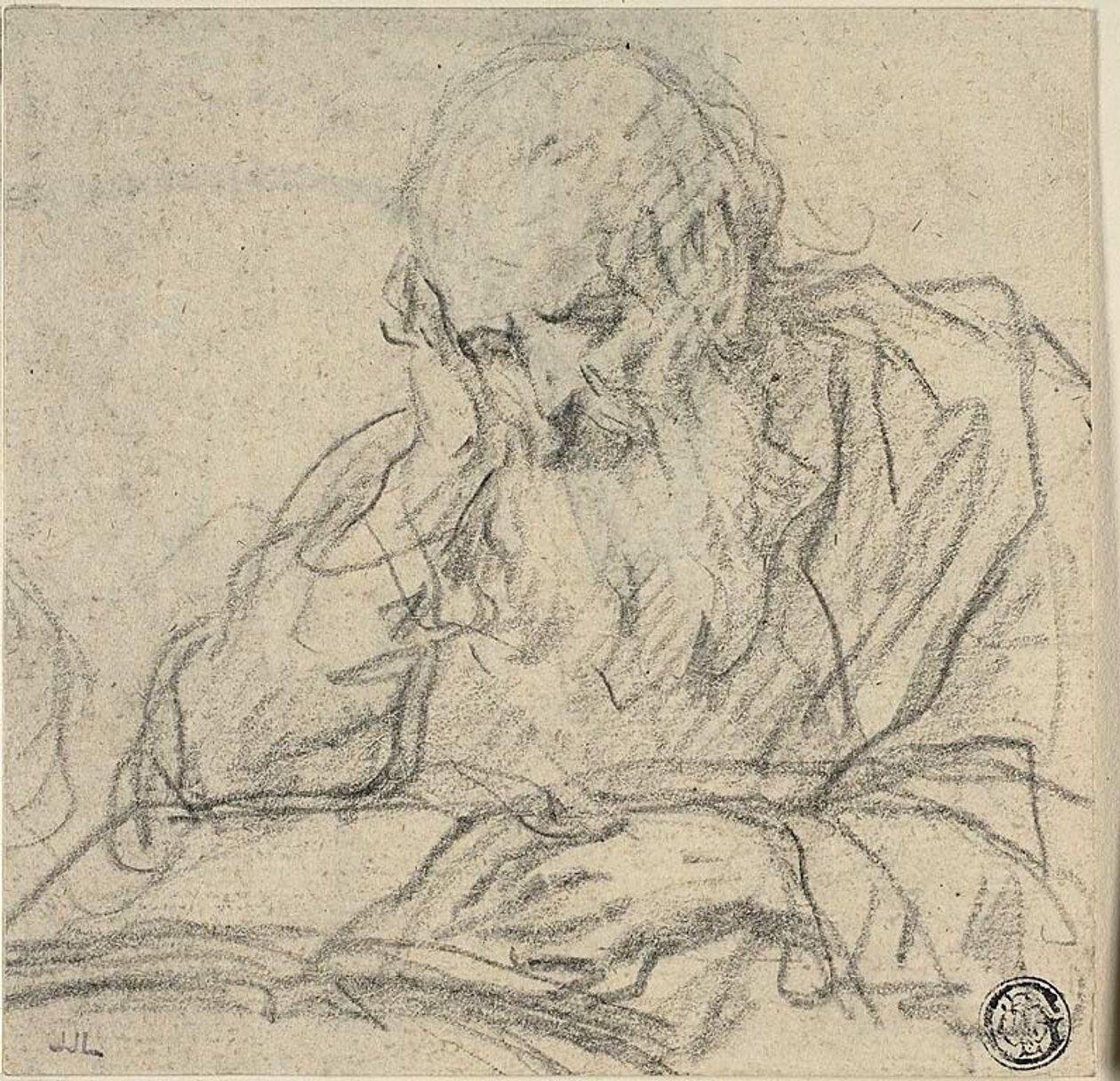 Lesender Heiliger von Baldassare Franceschini