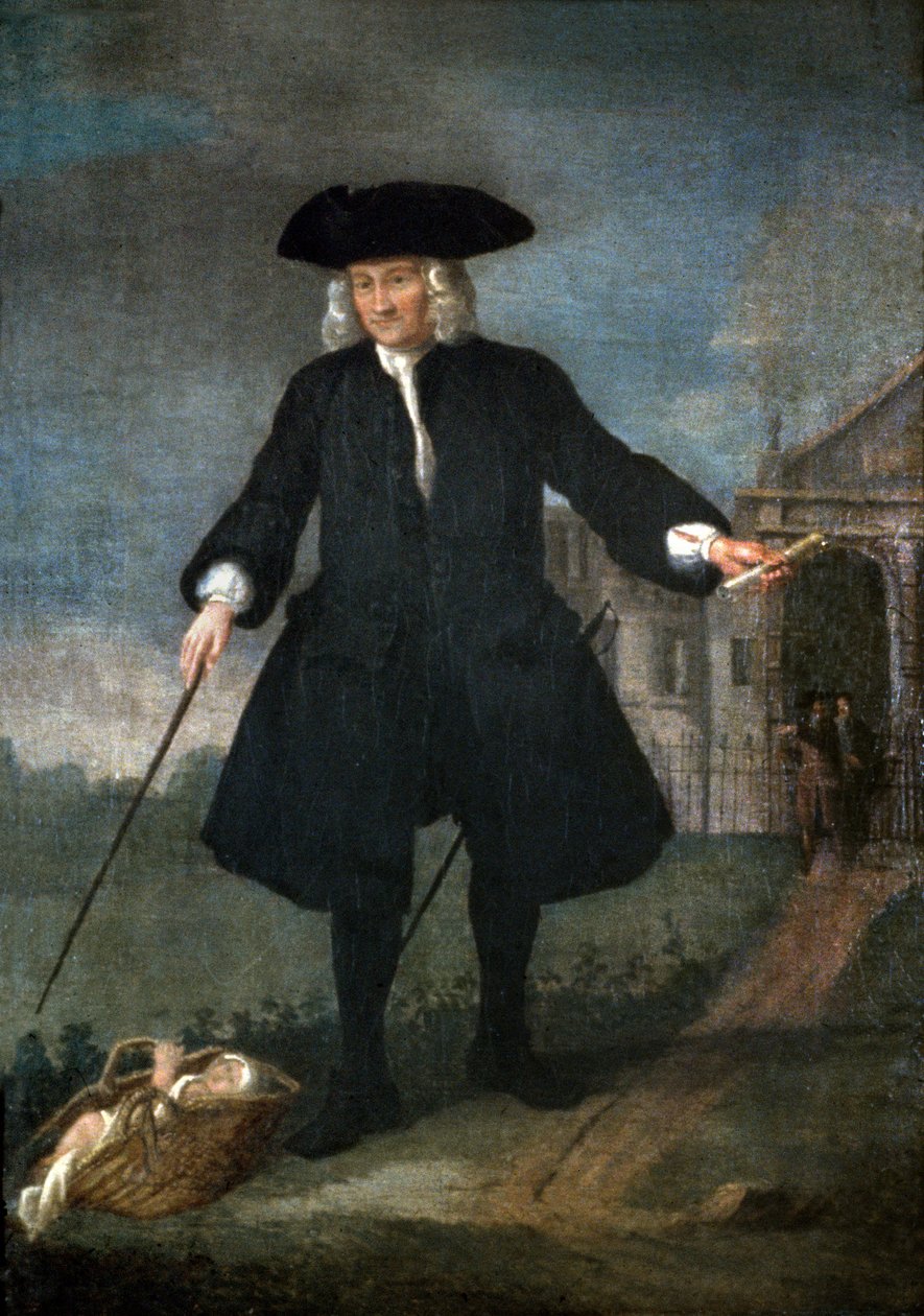 Porträt von Captain Thomas Coram (ca. 1668-1751) von Balthasar Nebot