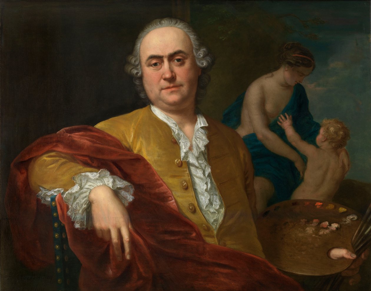 Selbstporträt von Balthasar Beschey