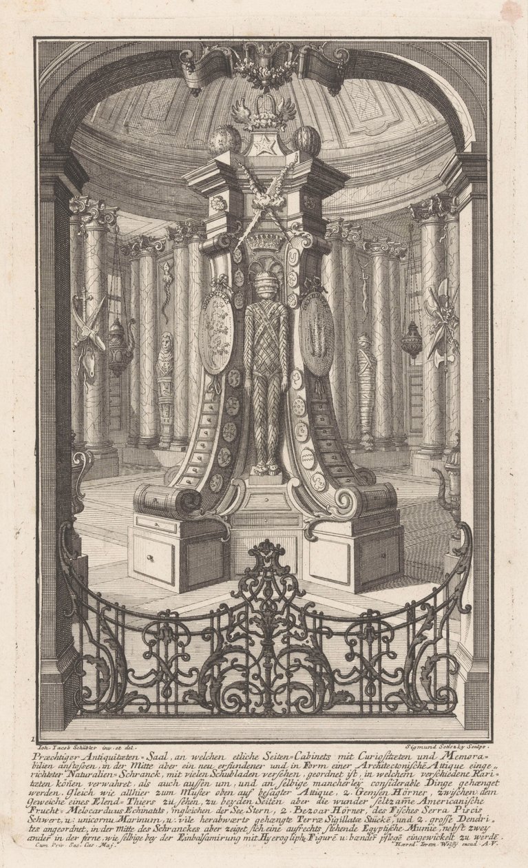 Antiquitätensaal von Balthasar Sigmund Setletzky