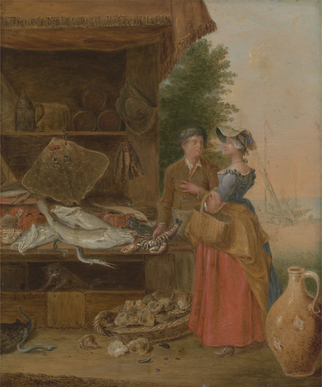 Fischhändlerstand von Balthasar Nebot