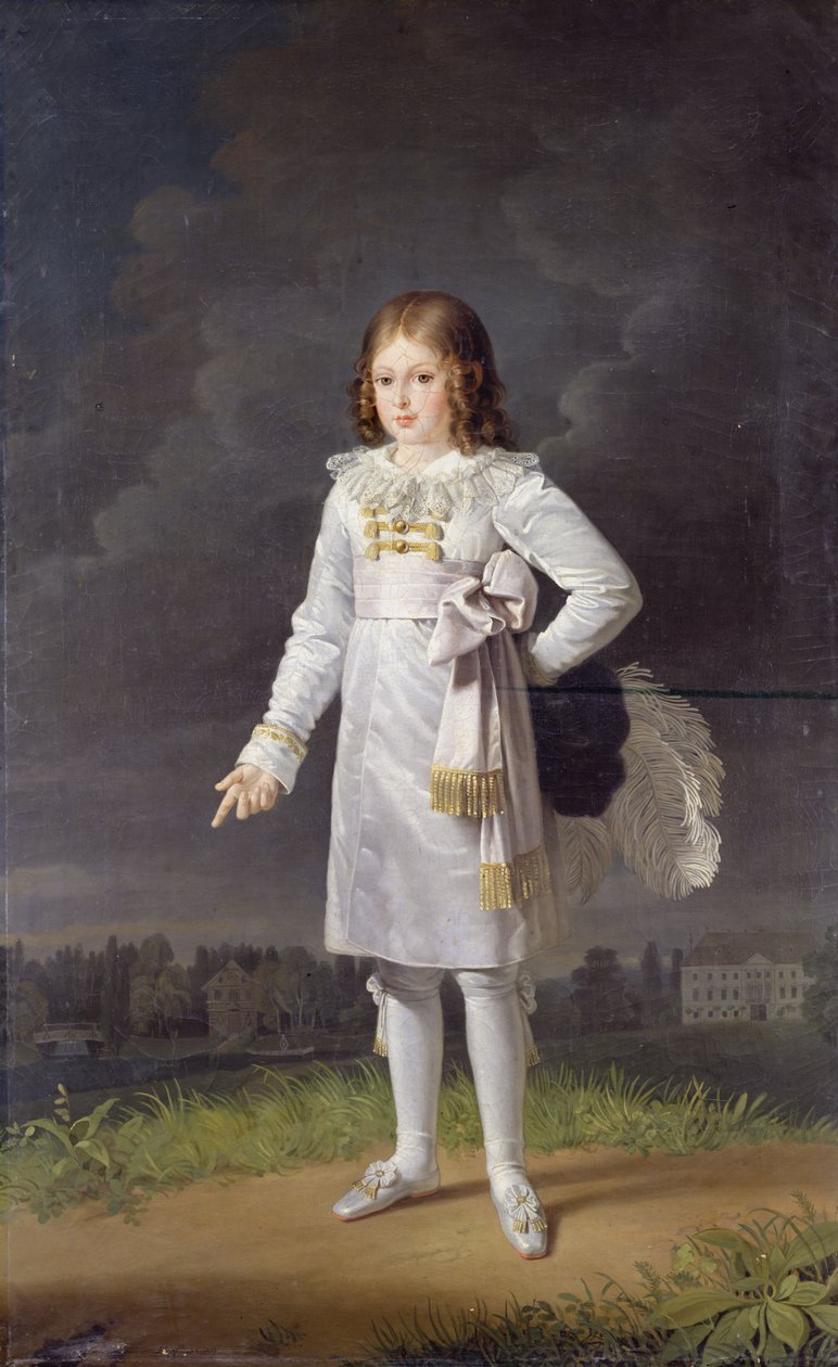 Frederic-Napoleon (1815-33) Prinz Bacciochi, 1819 von Barbara Krafft