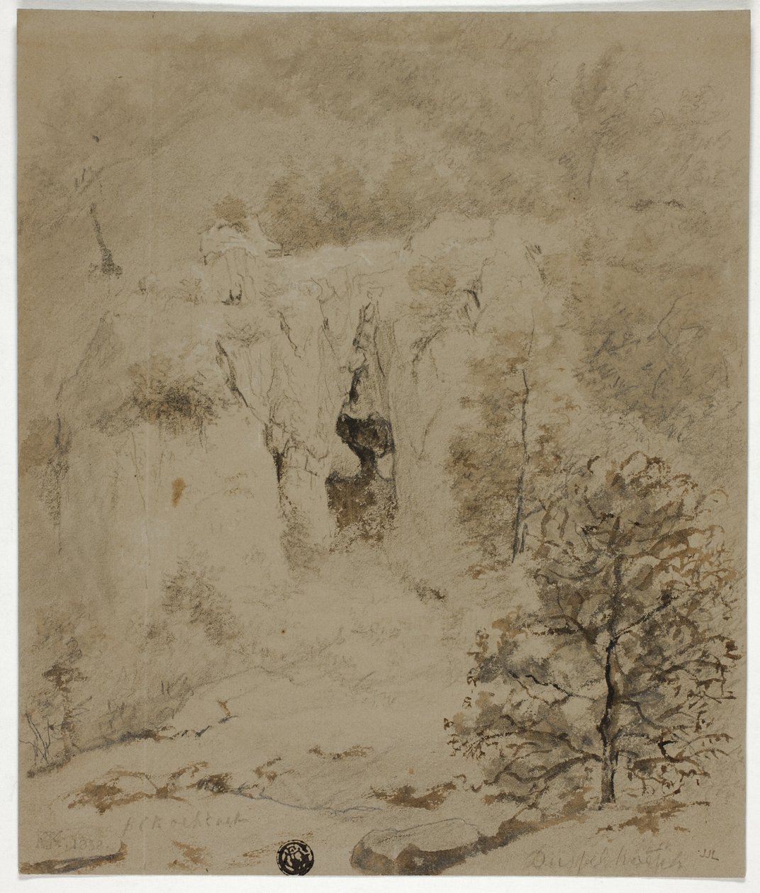 Felsige Landschaft von Barend Cornelis Koekkoek