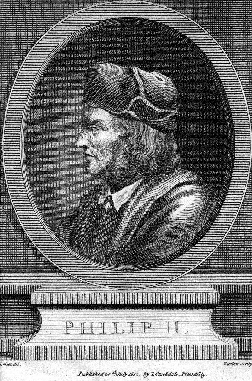 Philipp II. von Frankreich, 1812 von Barlow