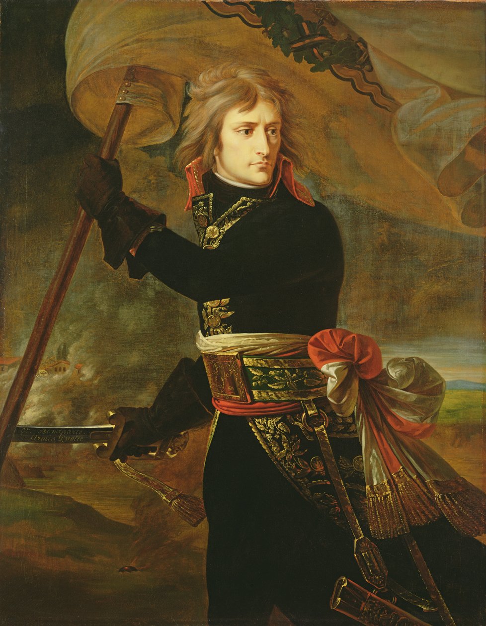 Napoleon I. (1769-1821) auf der Brücke von Arcole von Antoine Jean Gros