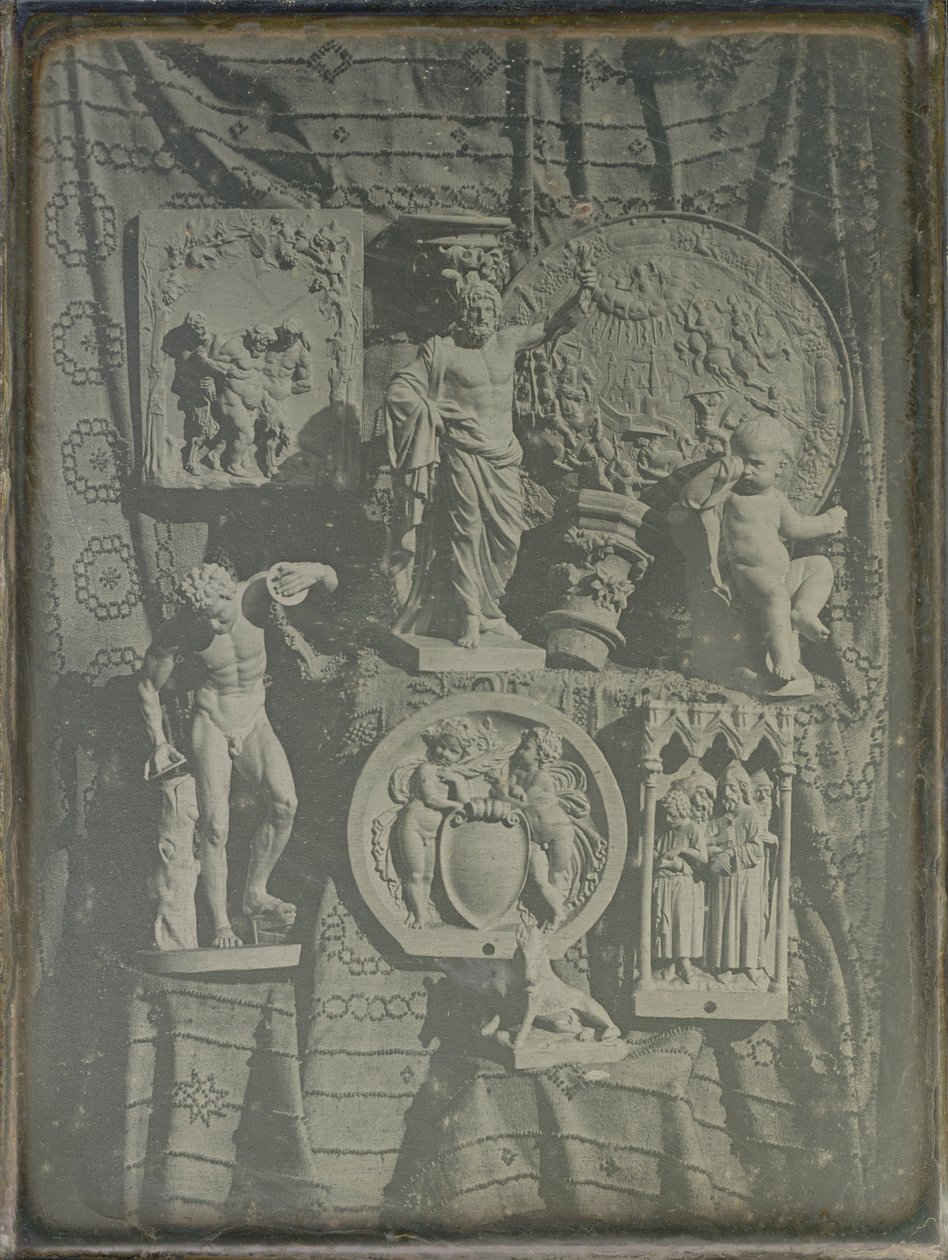 Stillleben mit Gipsabgüssen von Baron Armand Pierre Séguier