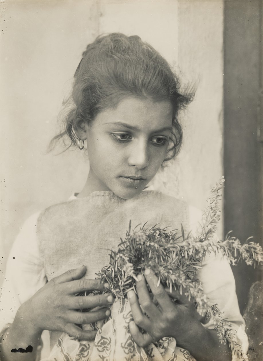 Mädchen mit Rosmarin von Baron Wilhelm von Gloeden