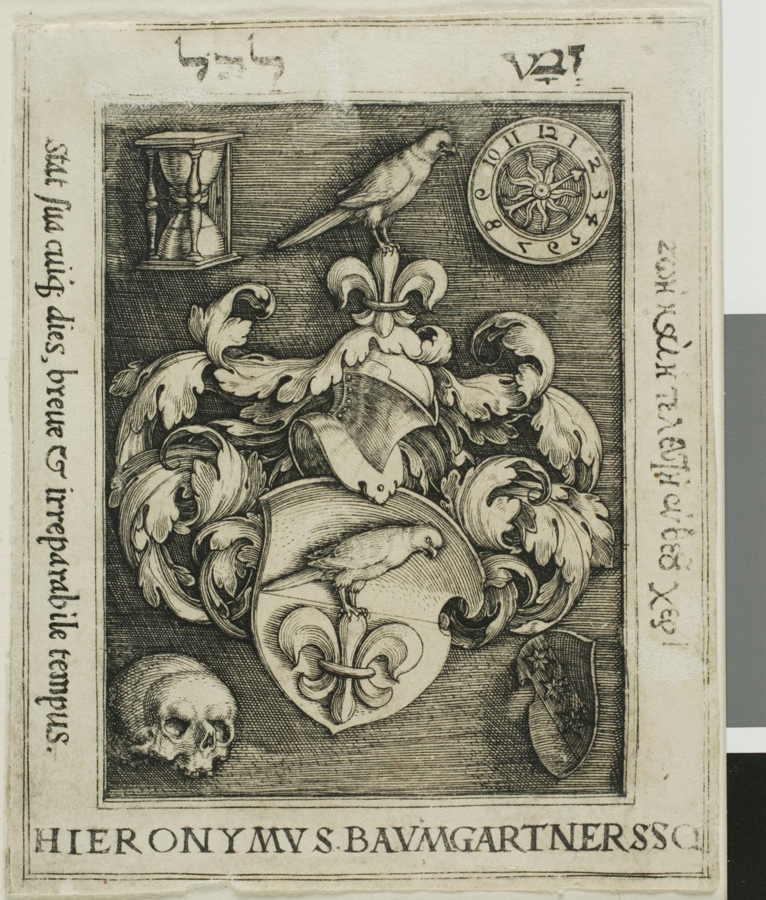 Exlibris von Hieronymus Baumgärtner von Barthel Beham