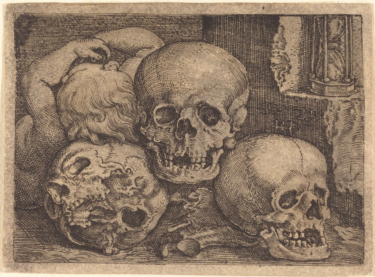 Kind mit drei Schädeln von Barthel Beham