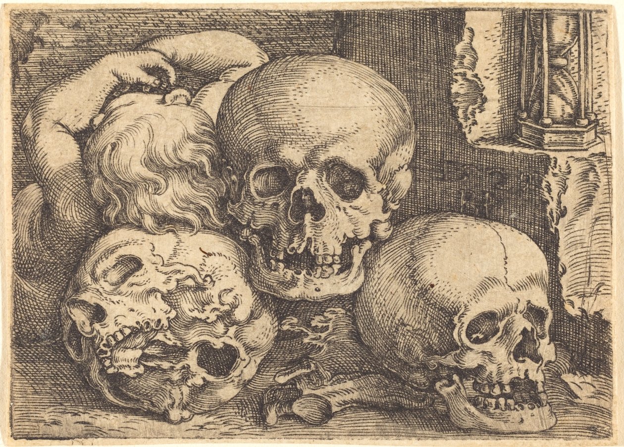 Kind mit drei Schädeln von Barthel Beham