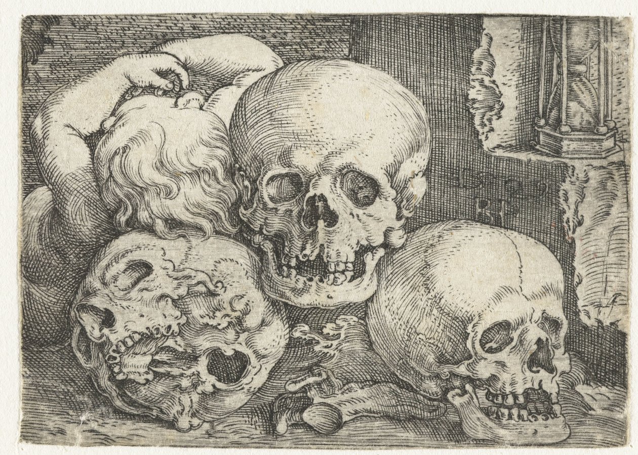 Kind mit drei Schädeln von Barthel Beham