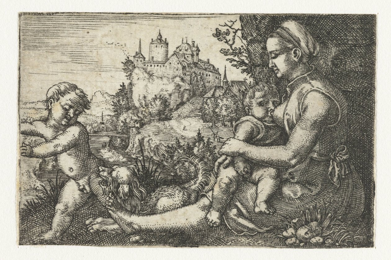Mutter mit zwei Kindern von Barthel Beham