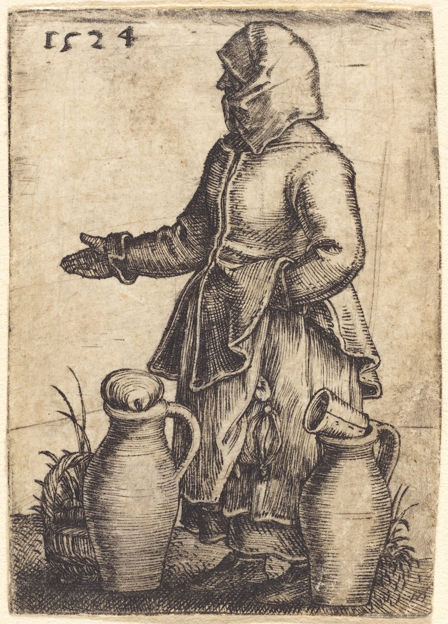 Bäuerin mit zwei Krügen von Barthel Beham