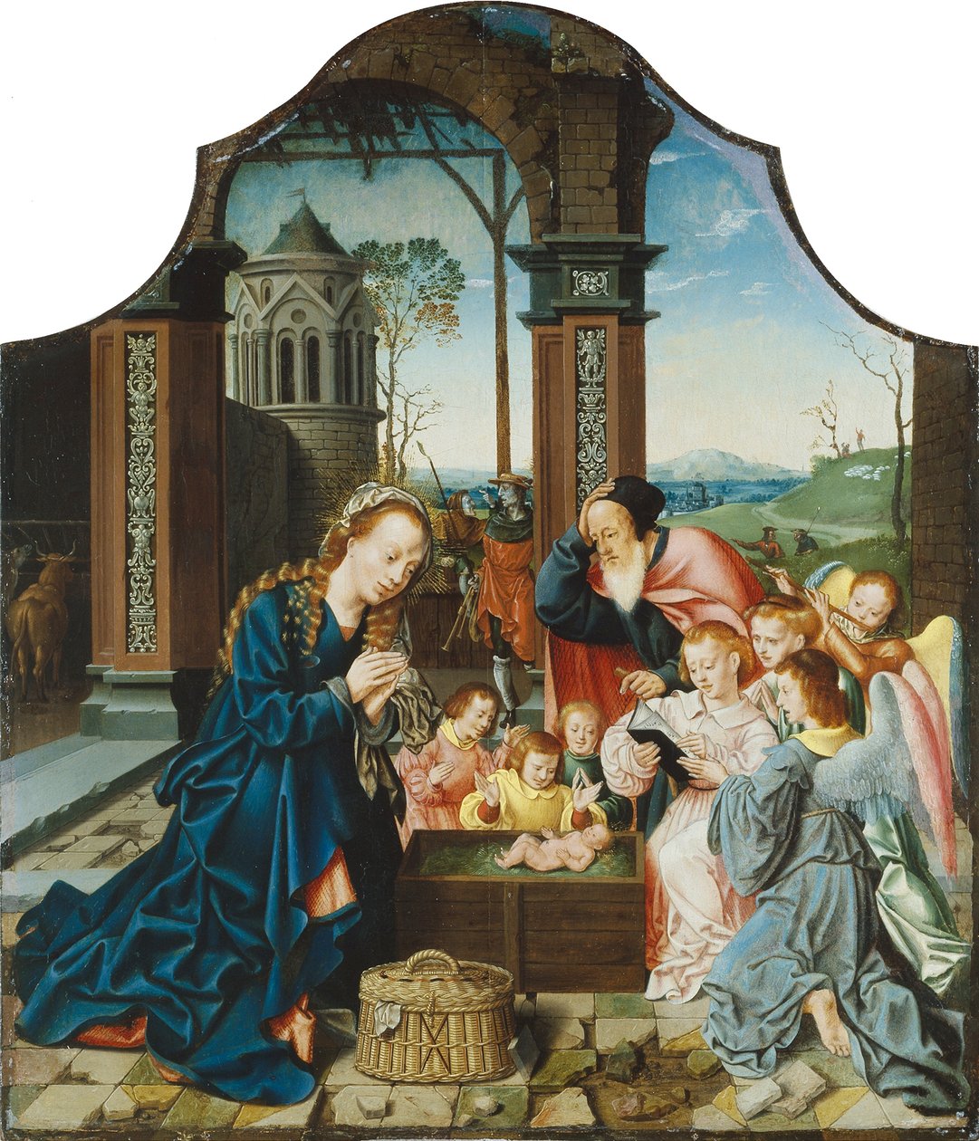 Die Geburt Christi von Bartholomaeus Bruyn the Elder