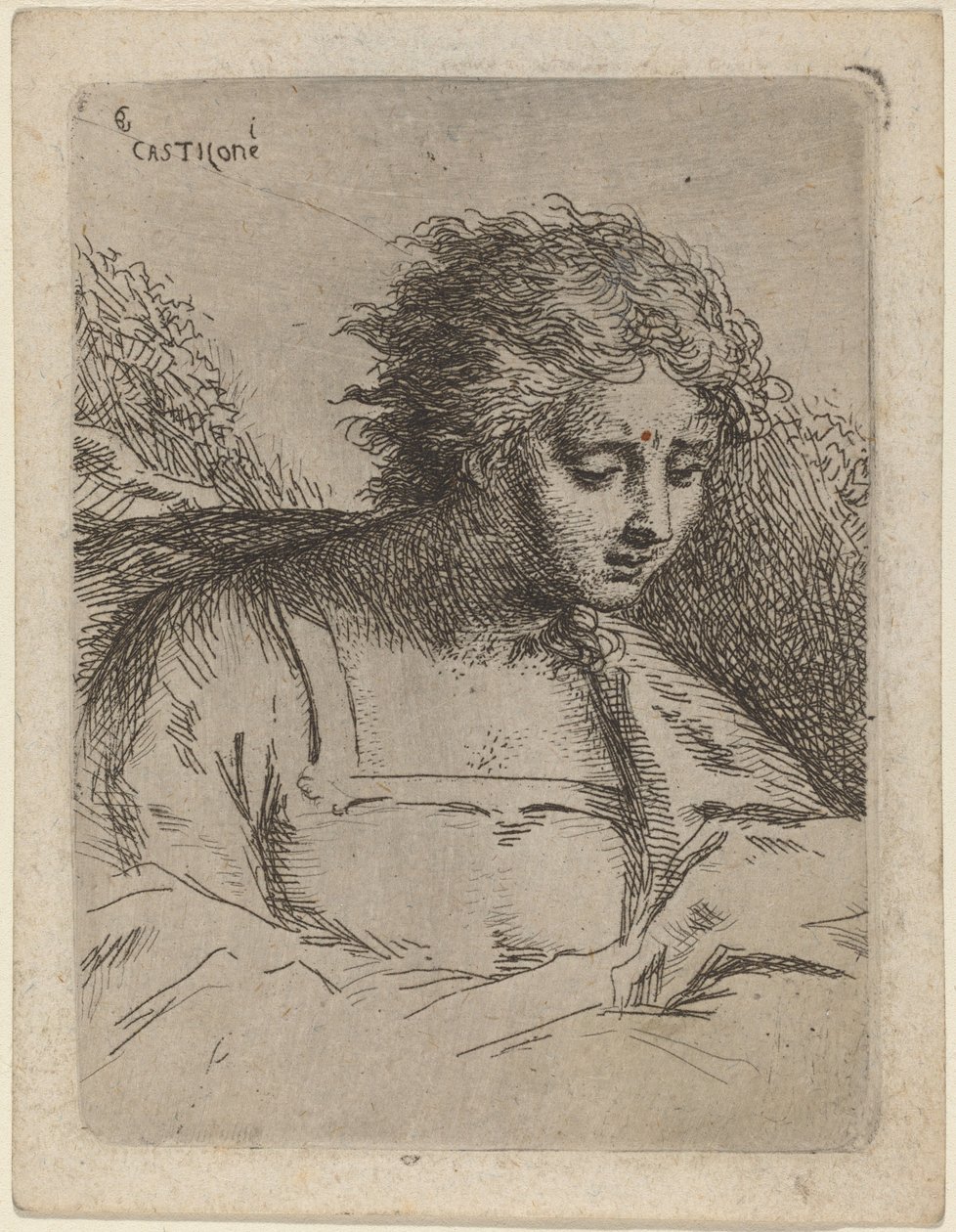 Halbfigur beim Lesen von Bartholomäus Ignaz Weiss