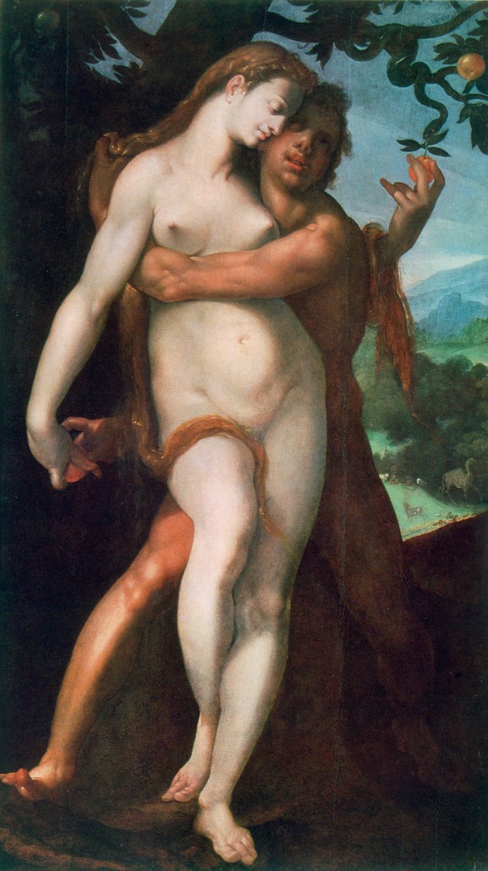 Adam und Eva, um 1566-1611 von Bartholomaeus Spranger
