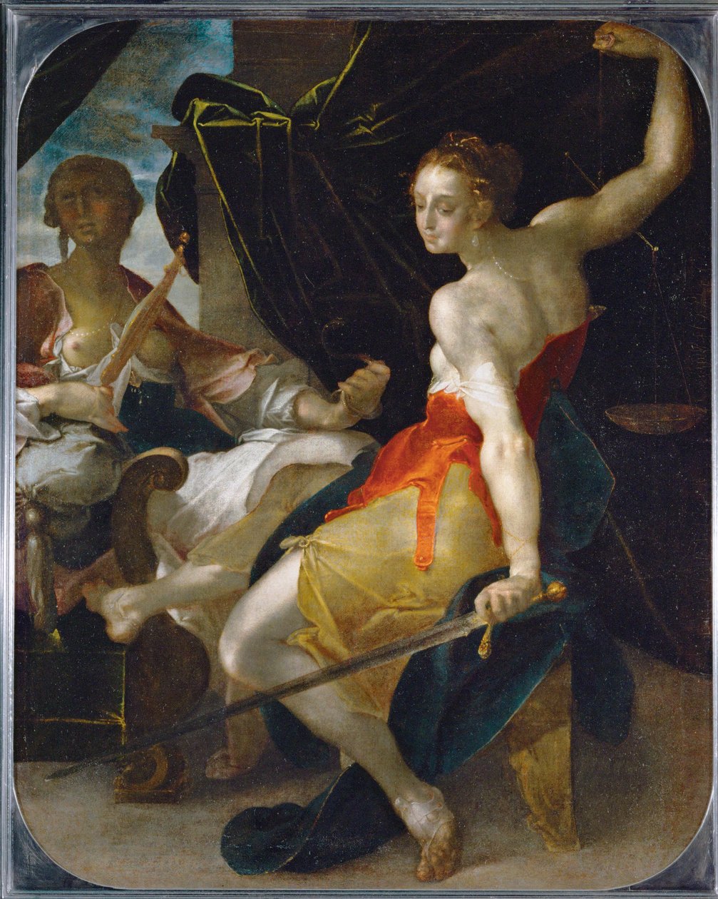 Allegorie der Gerechtigkeit von Bartholomaeus Spranger