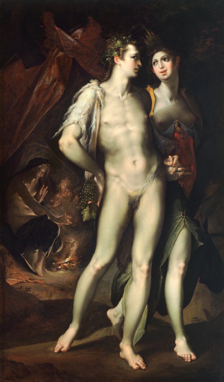 Bacchus und Ceres, von Bartholomaeus Spranger von Bartholomaeus Spranger