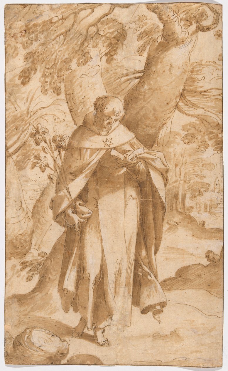 Der heilige Dominikus liest von Bartholomaeus Spranger